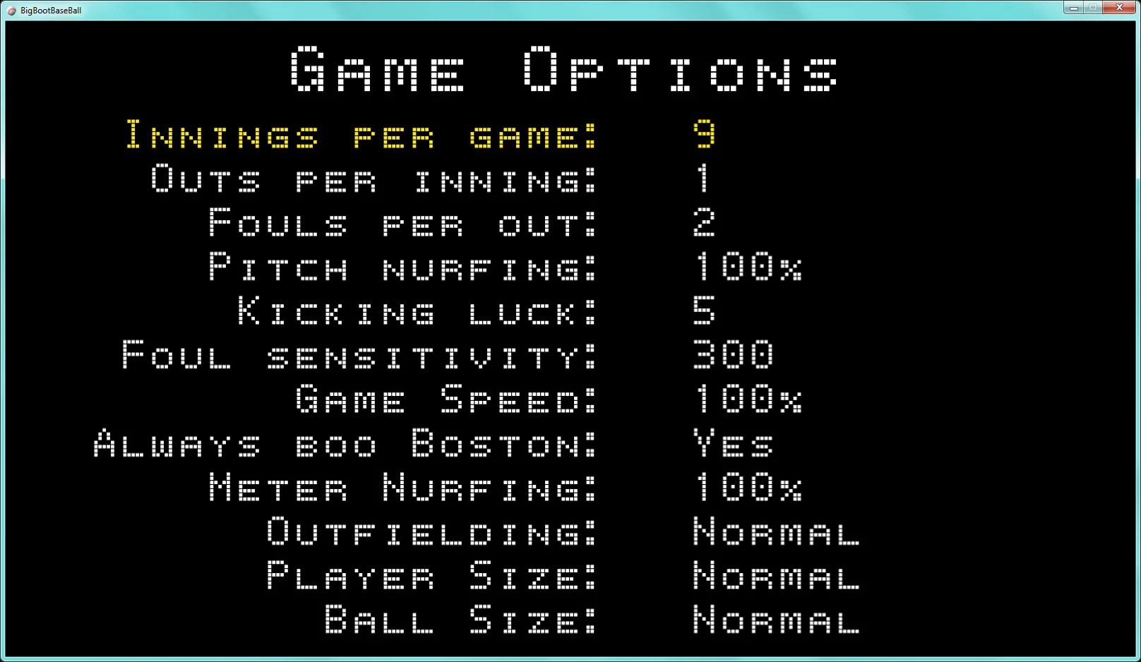 Изображение игры: Big Boot Baseball