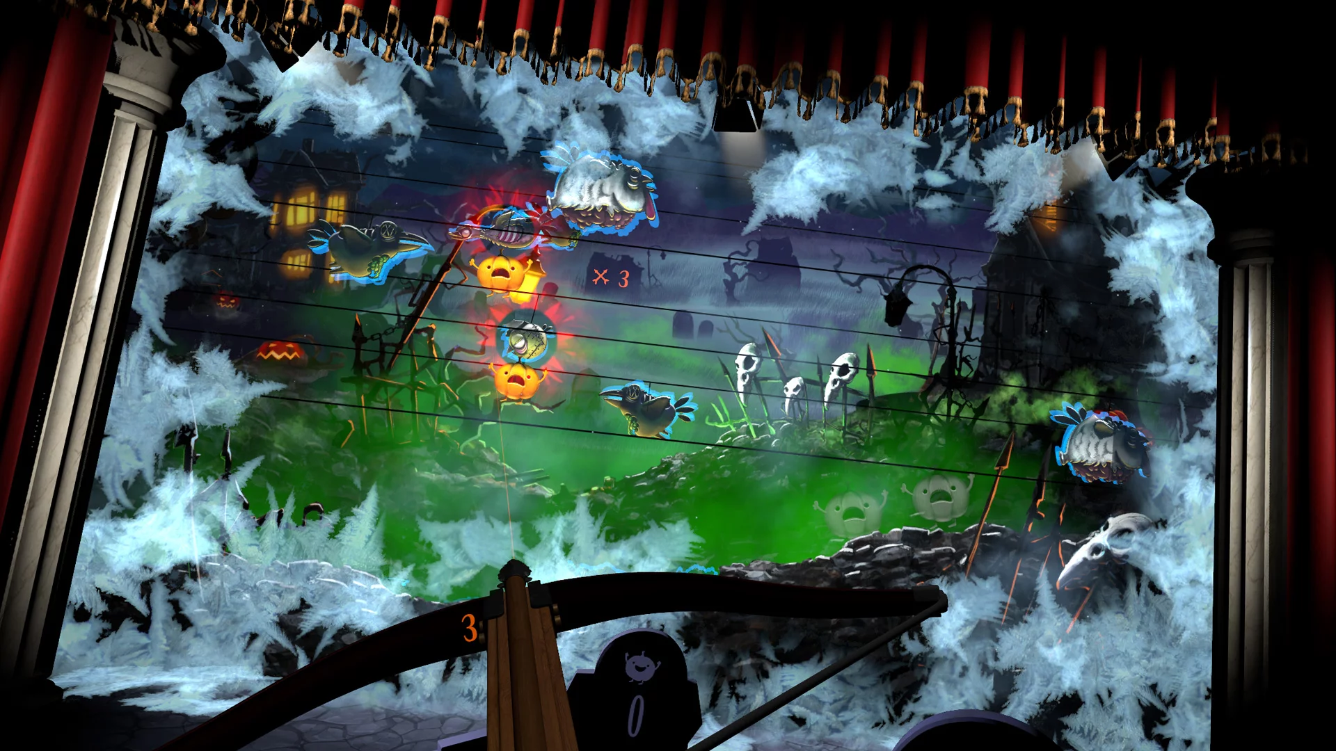 Изображение игры: Shoot The Zombirds VR