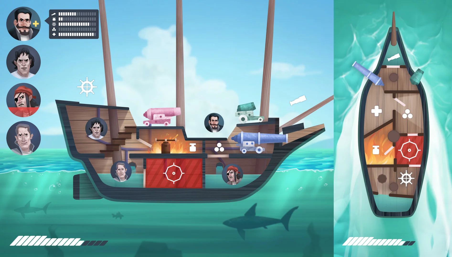 Изображение игры: Cannon Fire: Bloody Sea