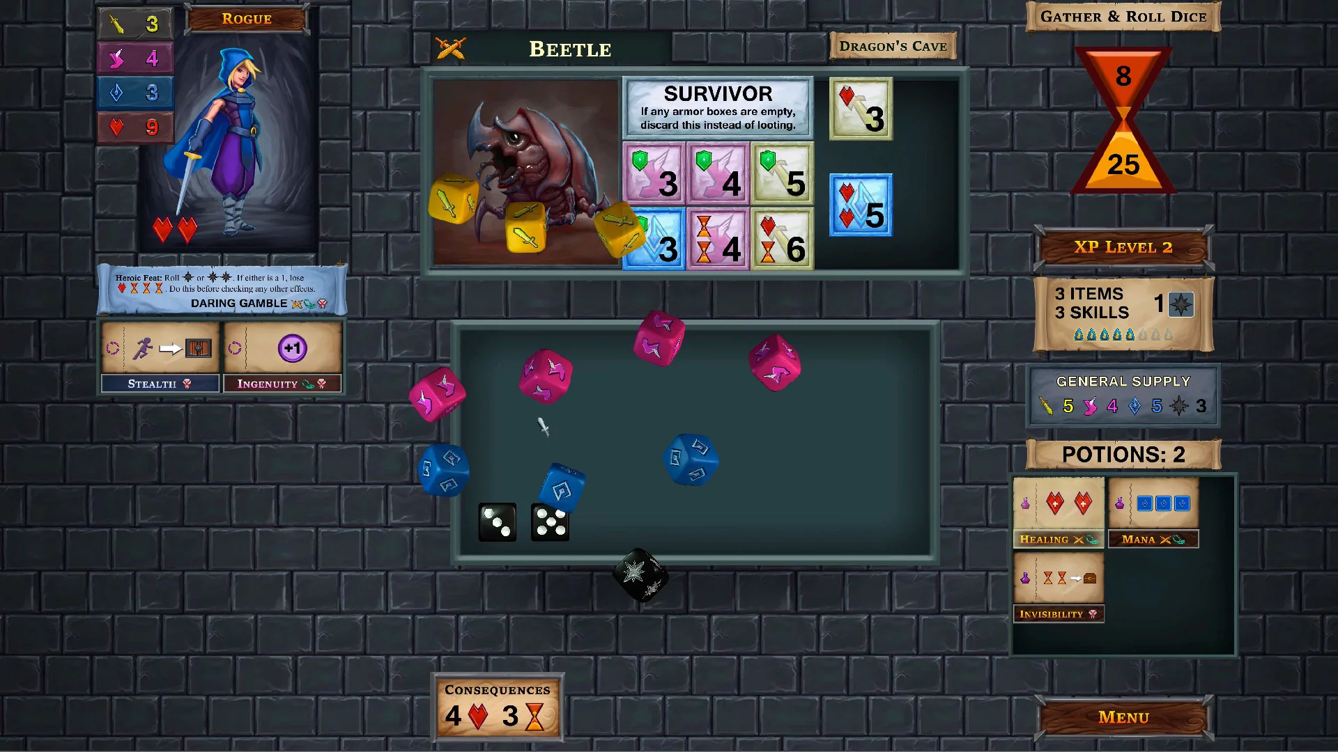 Изображение игры: One Deck Dungeon