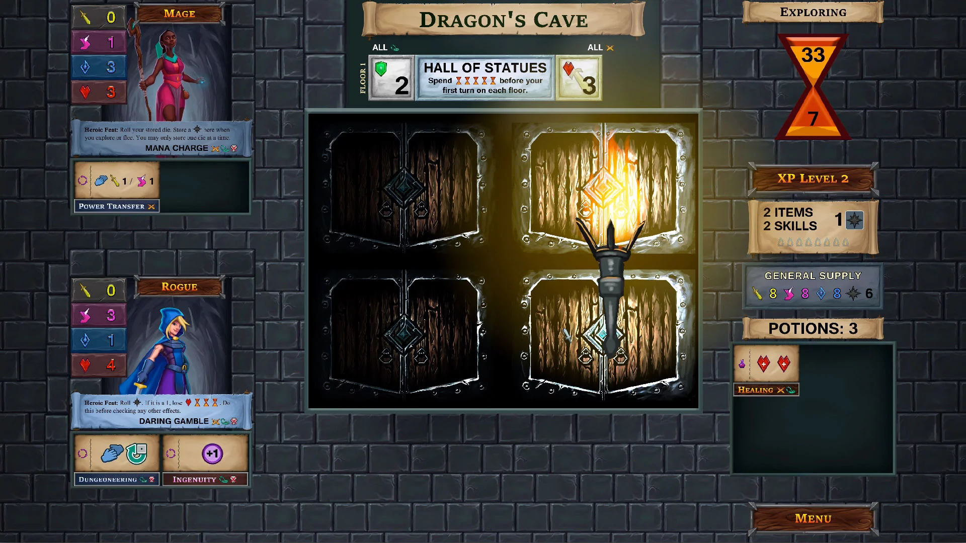 Изображение игры: One Deck Dungeon