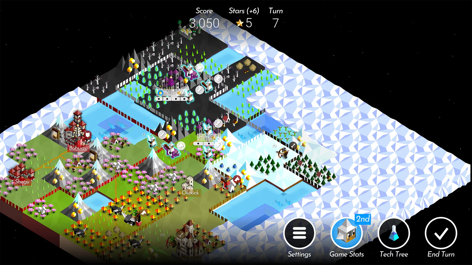 Изображение игры: The Battle of Polytopia