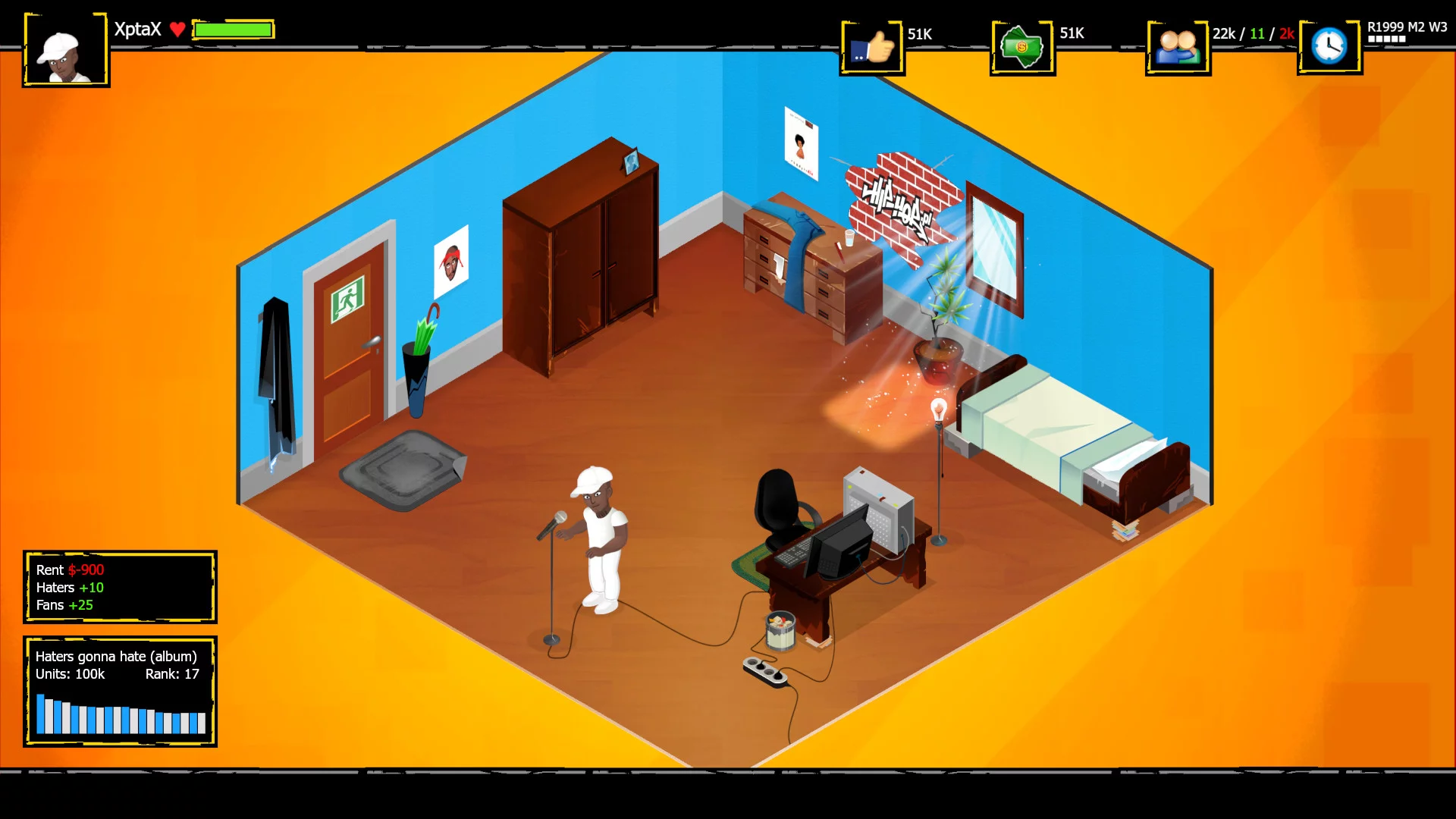 Изображение игры: Rap Simulator: The Rap Game