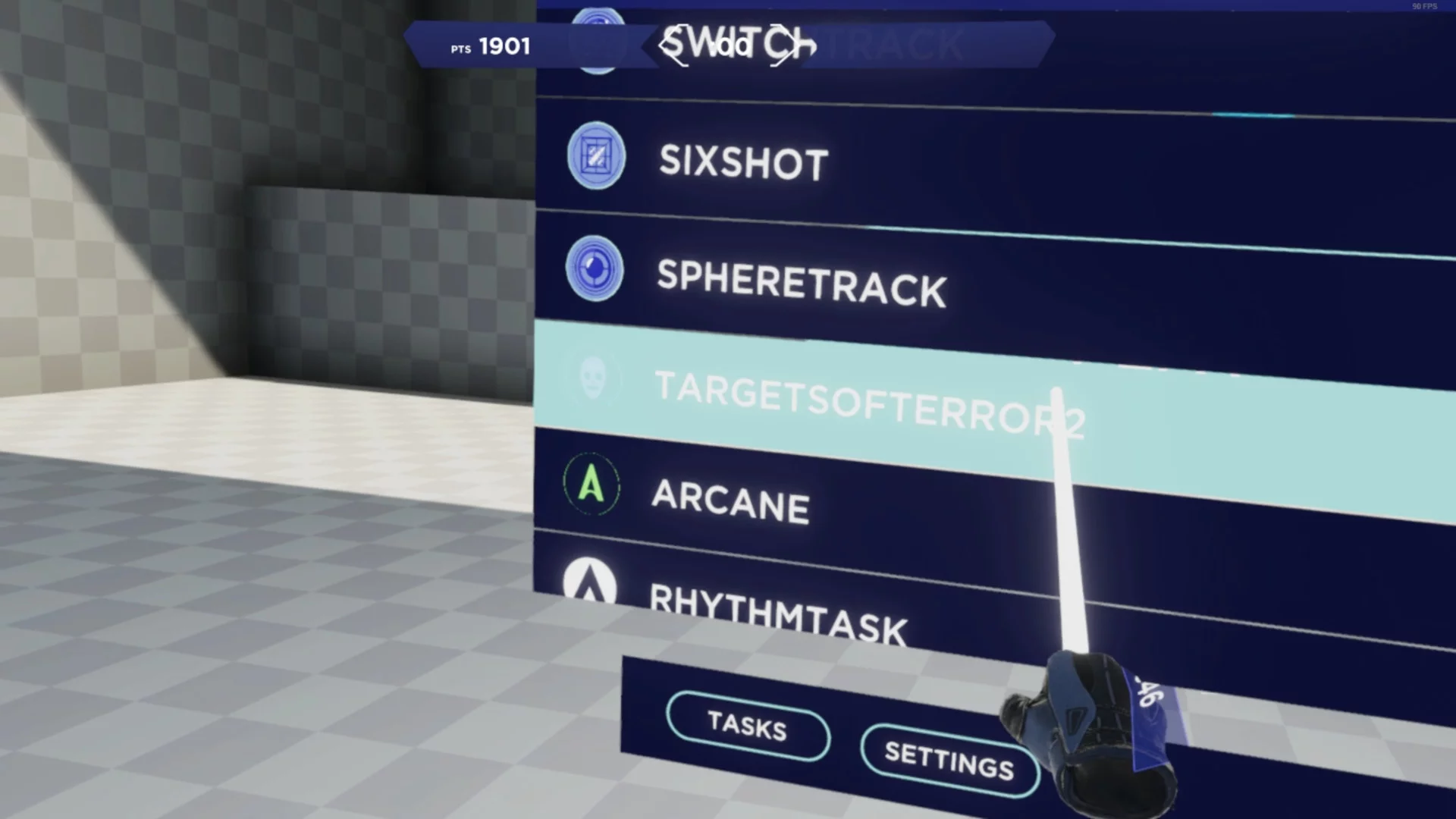 Изображение игры: Aimlabs VR
